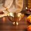 Brass Decor Floral Bowl