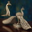 Brass Statue Peacock Decor