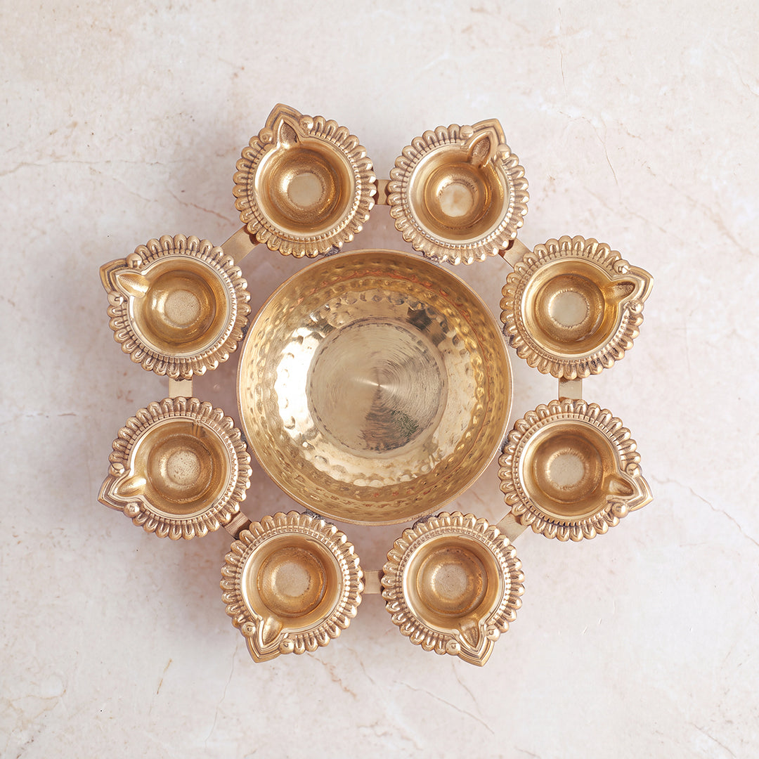 Brass Urli Diya Bloom