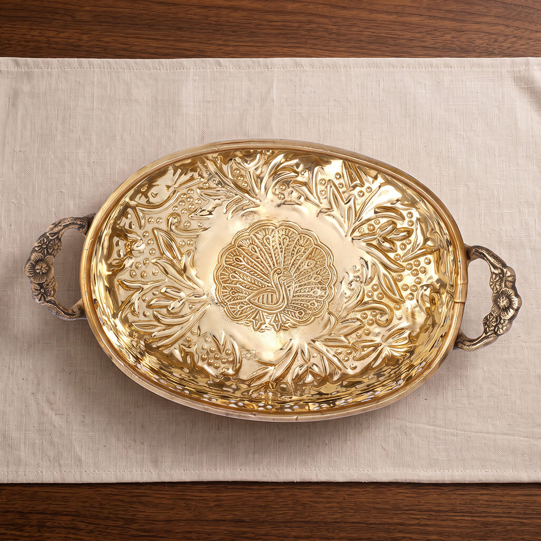 Brass Tray Serving Regal