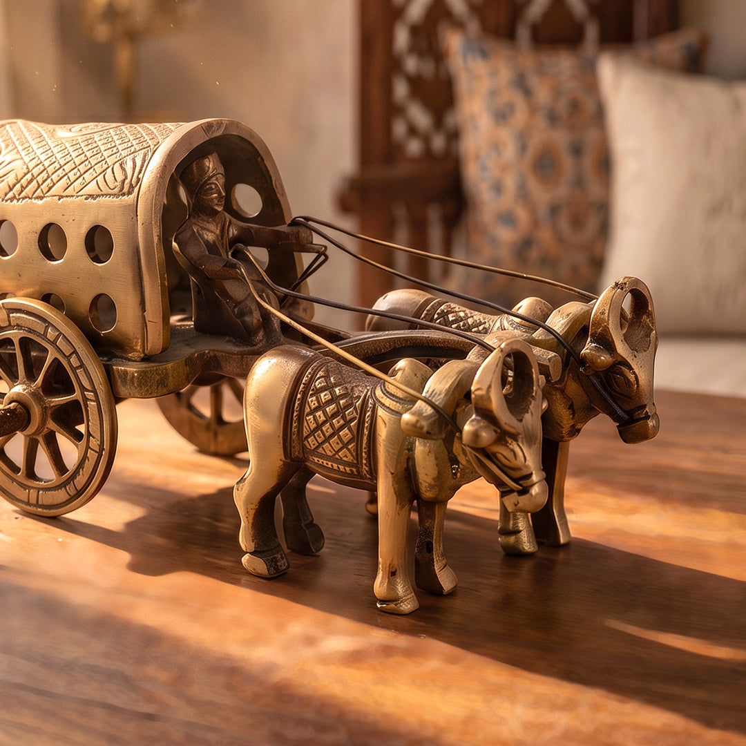 Brass Decor Canopy Cart