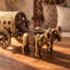 Brass Decor Canopy Cart