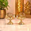 Brass Diya Peacock Pair