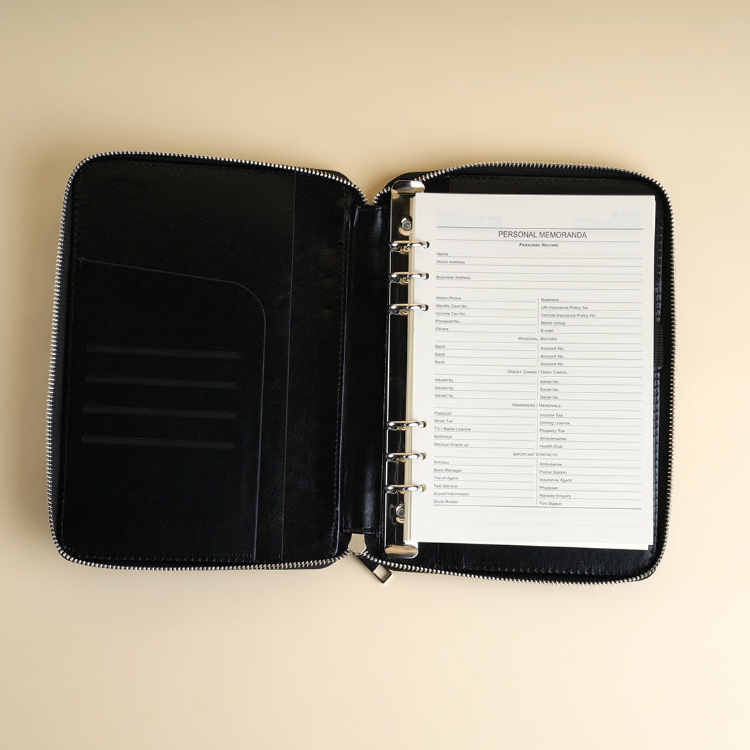 Premium Leatherette Zipped Organizer