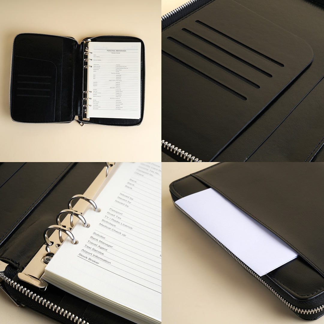 Premium Leatherette Zipped Organizer