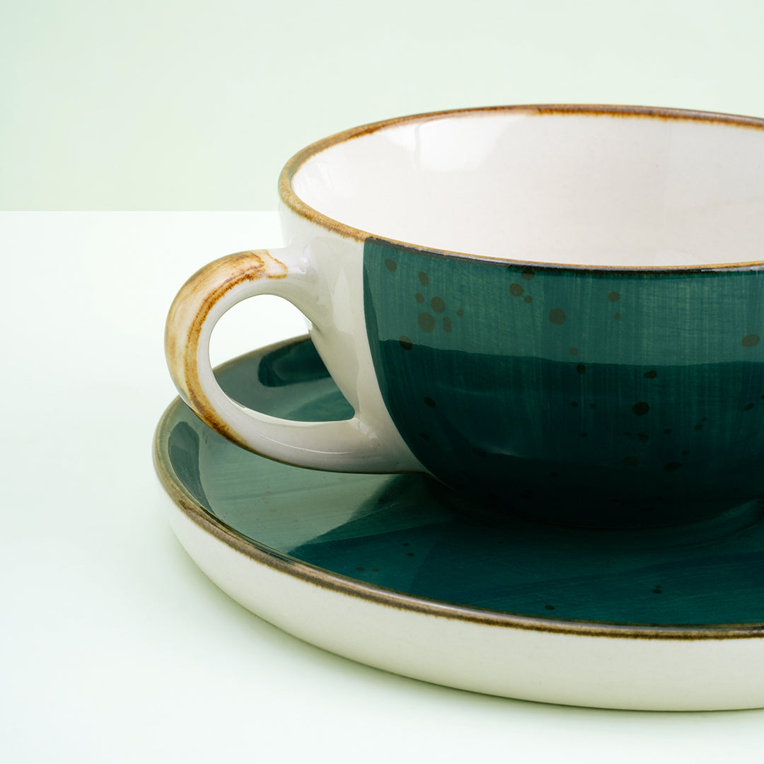 Ceramic Cup and Saucer Set