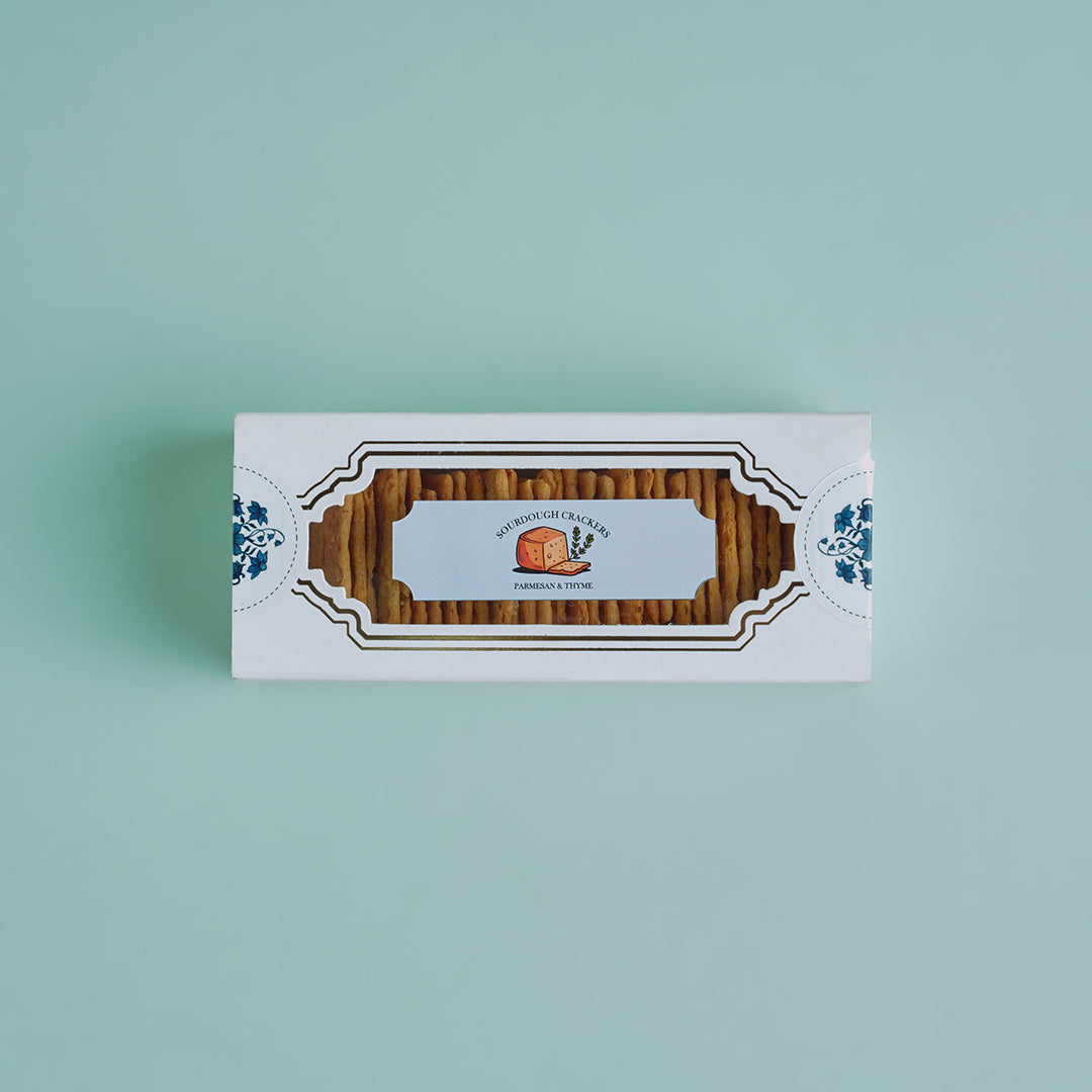 Parmesan & Thyme Sourdough Crackers
