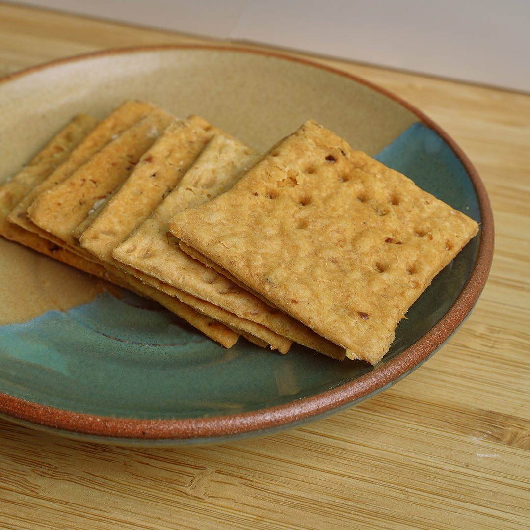 Parmesan & Thyme Sourdough Crackers