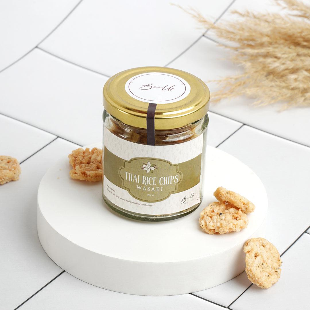 Wasabi Rice Chiops Thai rice chips - Wasabi flavour – BoxUp Luxury Gifting