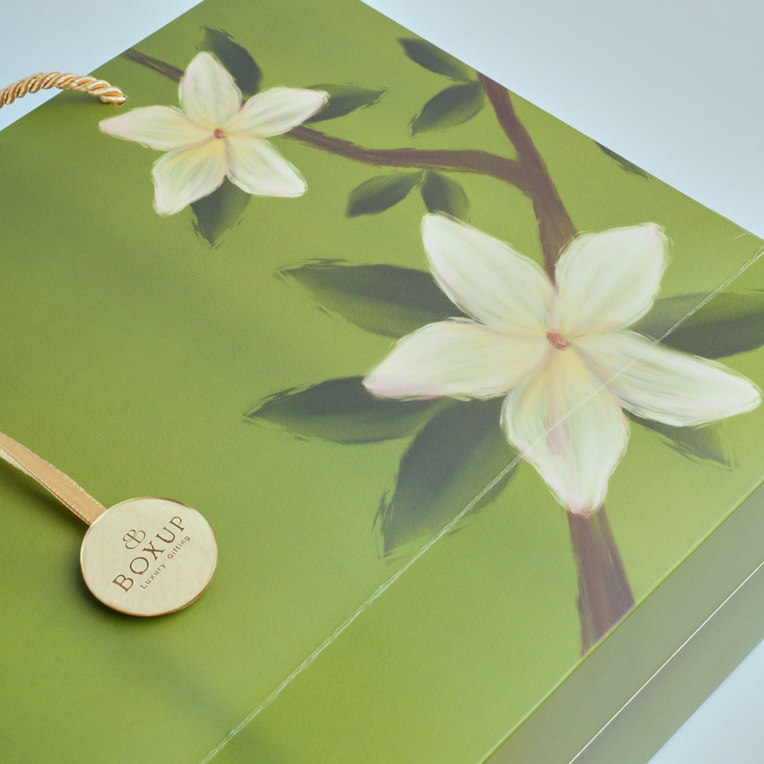 Green Floral Gift Bag