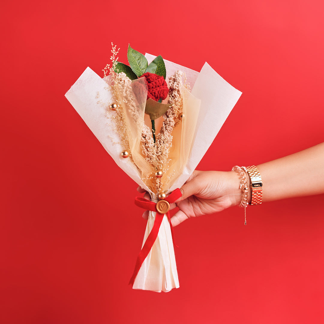 Crochet Rose Bouquet