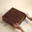 Brown velvet box