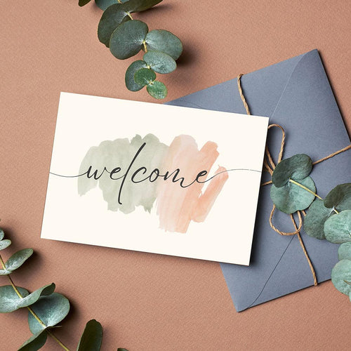 Welcome card