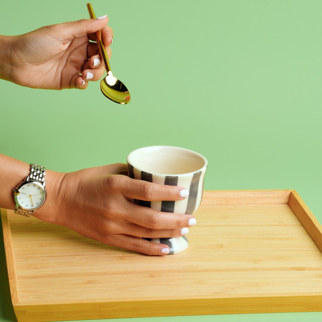 Striped Ceramic Cup