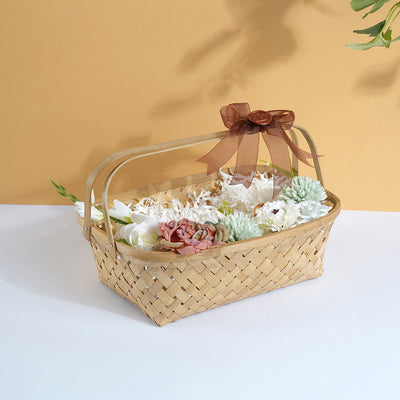 Handcrafted Bamboo Flower Basket