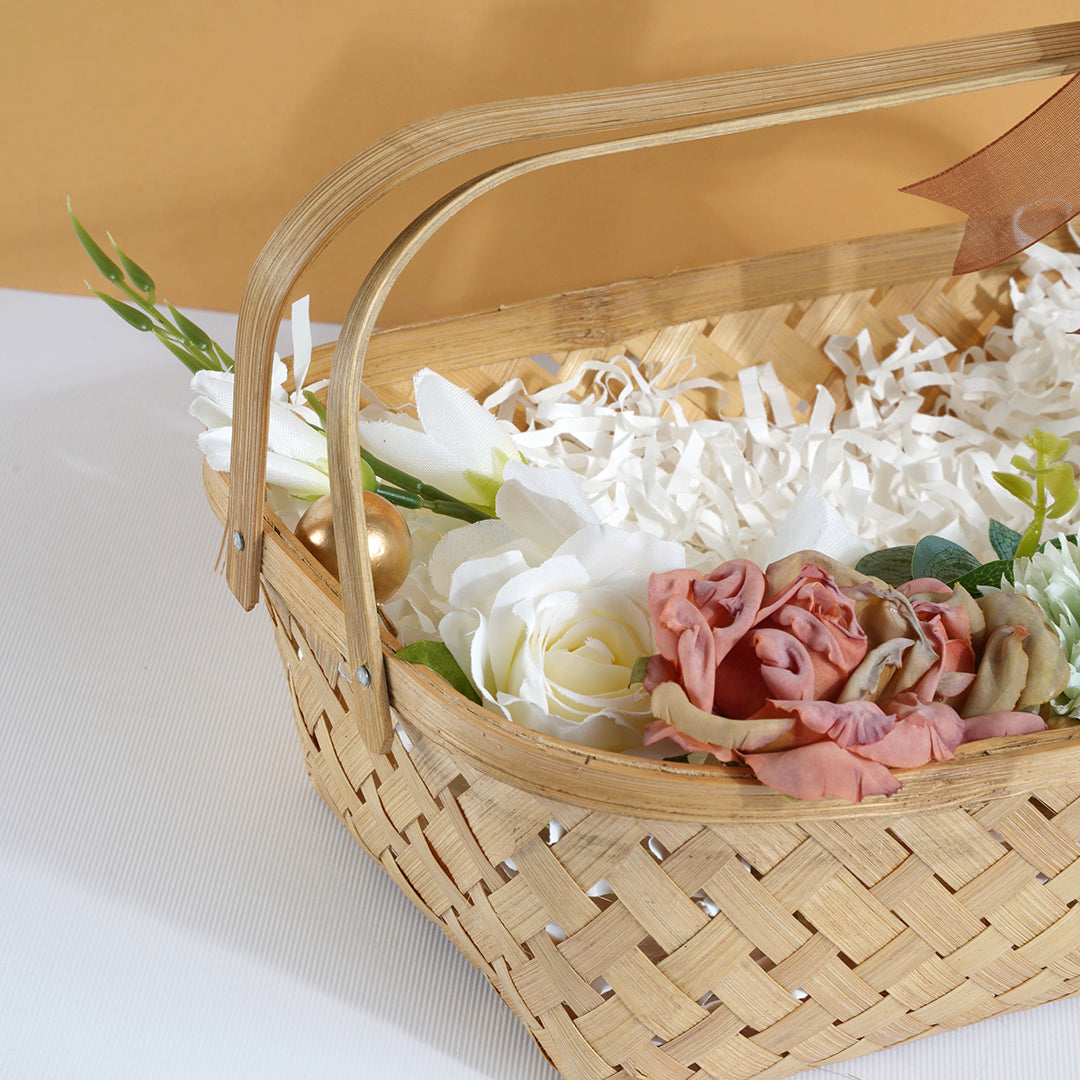 Handcrafted Bamboo Flower Basket