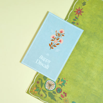 Floral Diwali Greeting Card