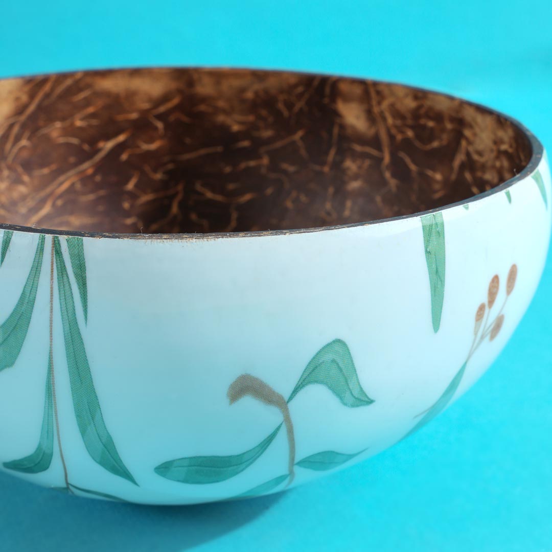 Enamel Coconut Shell Bowl