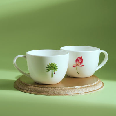 Patterned Tea Cup Set