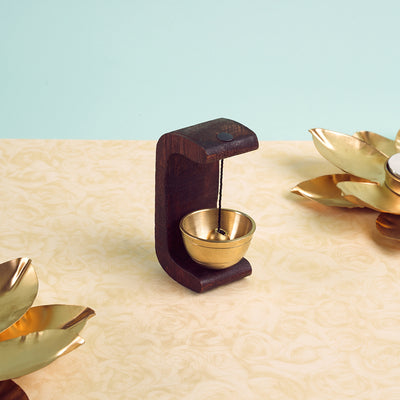 Mini wooden bell