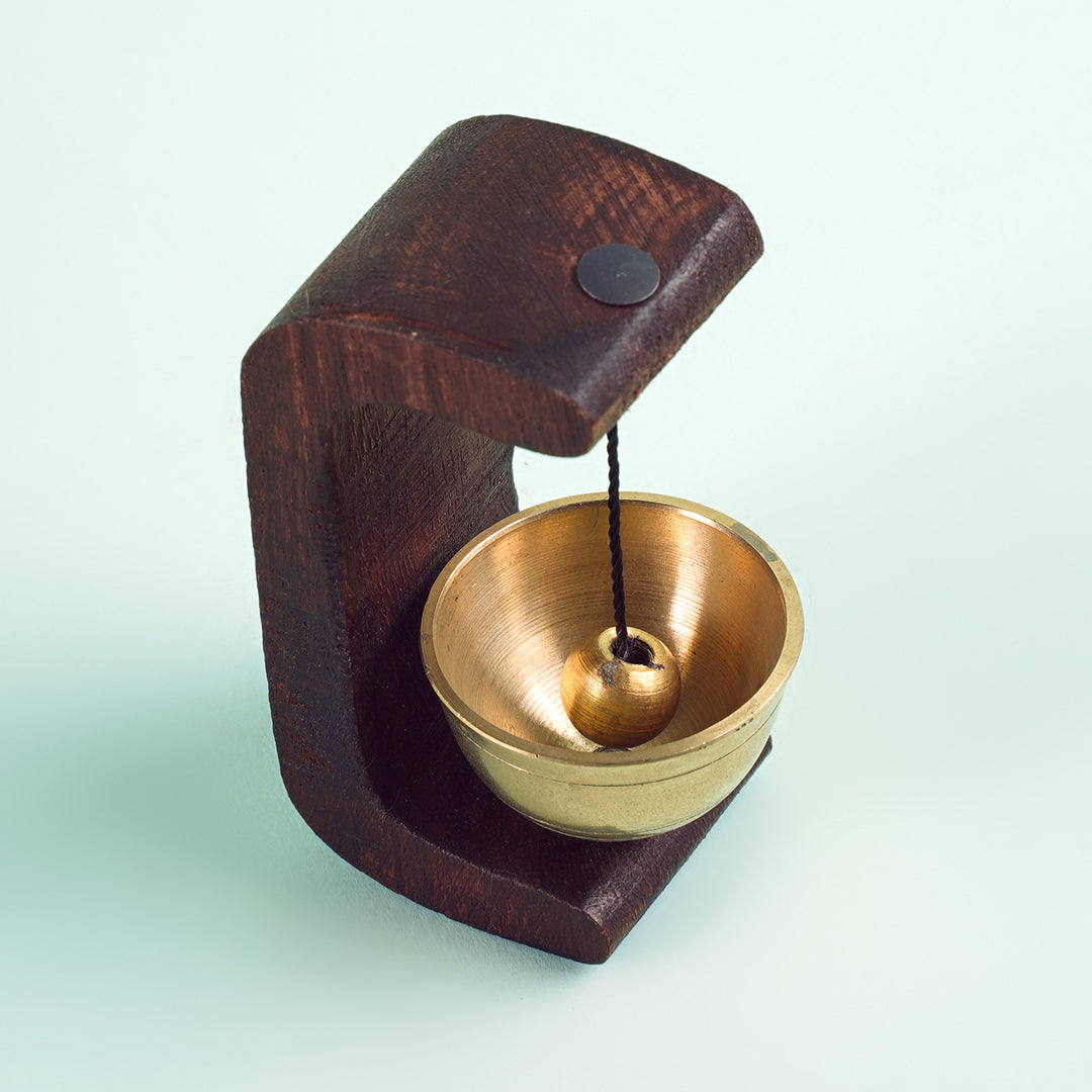 Mini wooden bell
