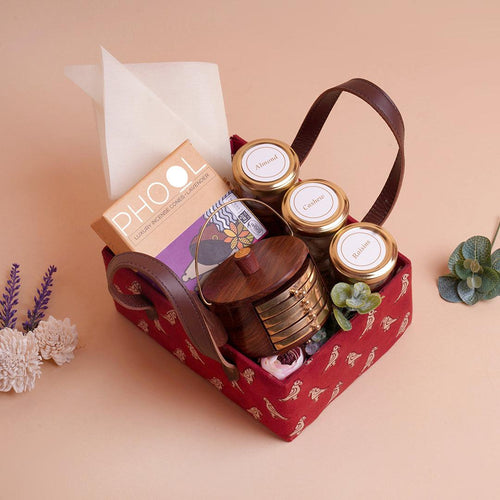 Nuts and Raisin Platter Gift Box - BoxUp Luxury Gifting 