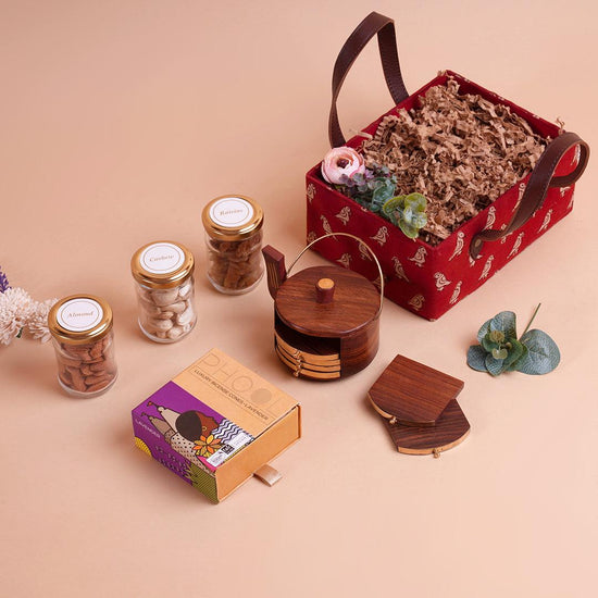 Nuts and Raisin Platter Gift Box - BoxUp Luxury Gifting 